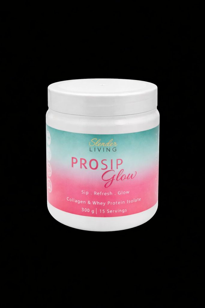 ProSip Glow collagen and whey protein supplement by Slender Living South Africa