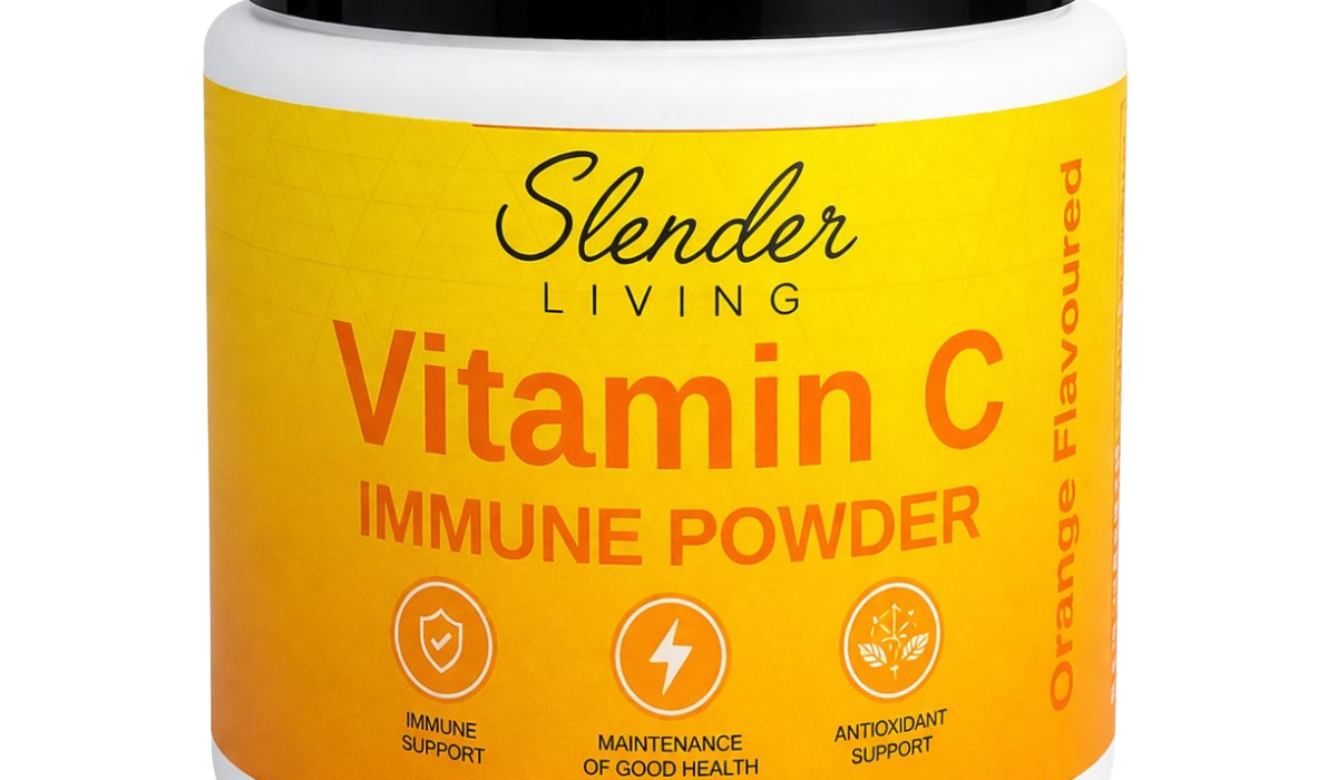 Slender Living Vitamin C Immune Powder supplement 300g orange flavour South Africa