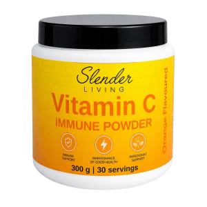 Slender Living Vitamin C Immune Powder supplement 300g orange flavour South Africa